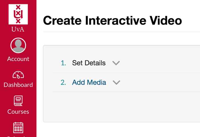 Screenshot create interactive video